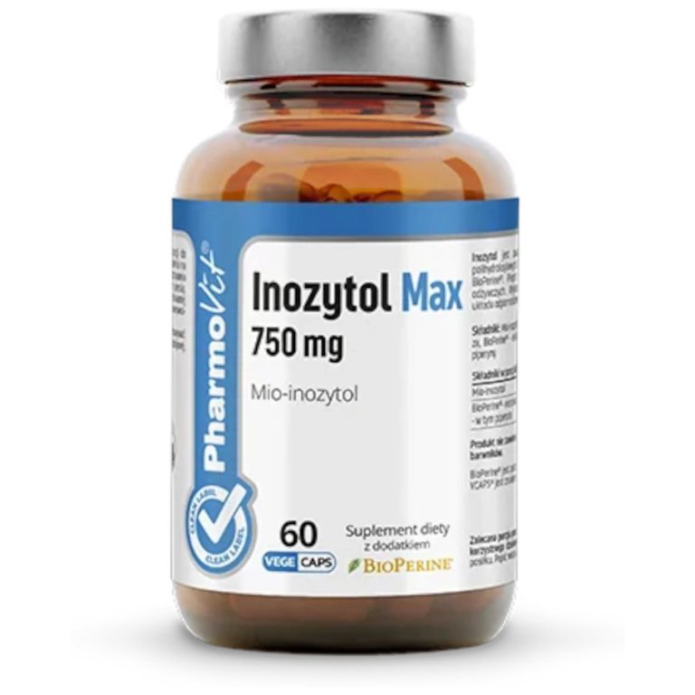 INOZYTOL MAX (750 mg) BEZGLUTENOWY 60 KAPSUŁEK - PHARMOVIT (CLEAN LABEL)