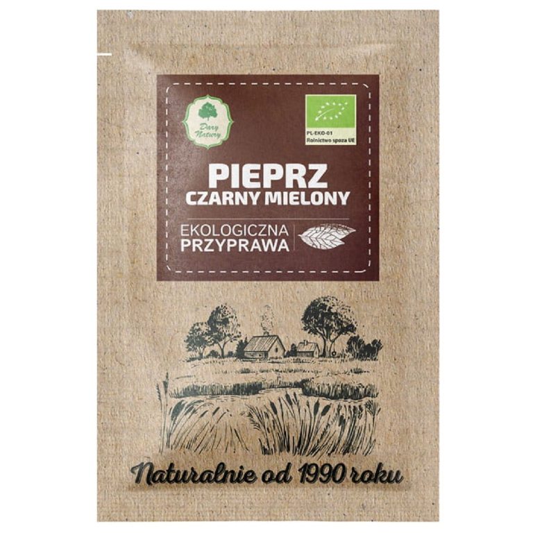 PIEPRZ CZARNY MIELONY BIO 15 g - DARY NATURY