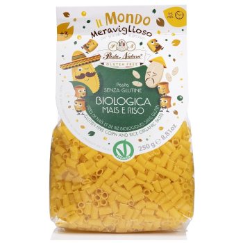 MAKARON (KUKURYDZIANO - RYŻOWY) DLA DZIECI RURKA MINI BEZGLUTENOWY BIO 250 g - PASTA NATURA