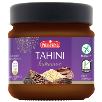 TAHINI KAKAOWE BEZGLUTENOWE 185 g - PRIMAVIKA
