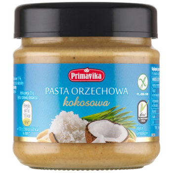 PASTA ORZECHOWA KOKOSOWA BEZGLUTENOWA 190 g - PRIMAVIKA