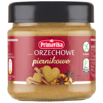 PASTA ORZECHOWA PIERNIKOWA BEZGLUTENOWA 185 g - PRIMAVIKA