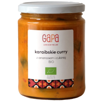 CURRY Z CUKINIĄ I ANANASEM KARAIBSKIE BIO 450 g - GAPA