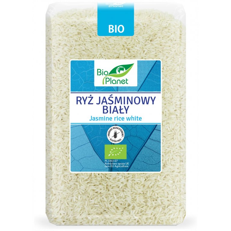 RYŻ JAŚMINOWY BIAŁY BEZGLUTENOWY BIO 2 kg - BIO PLANET