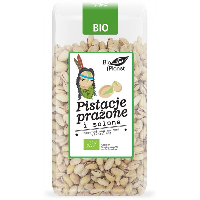 PISTACJE PRAŻONE I SOLONE BIO 300 g - BIO PLANET