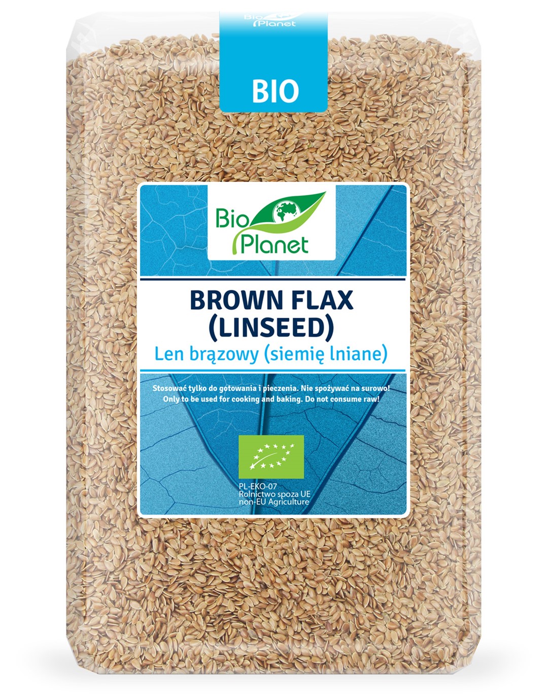 LEN BRĄZOWY (SIEMIĘ LNIANE) BIO 2 kg - BIO PLANET