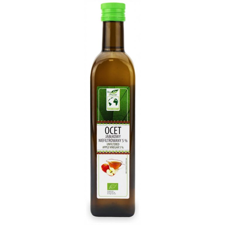 OCET JABŁKOWY 5 % NIEFILTROWANY BIO 500 ml - BIO PLANET