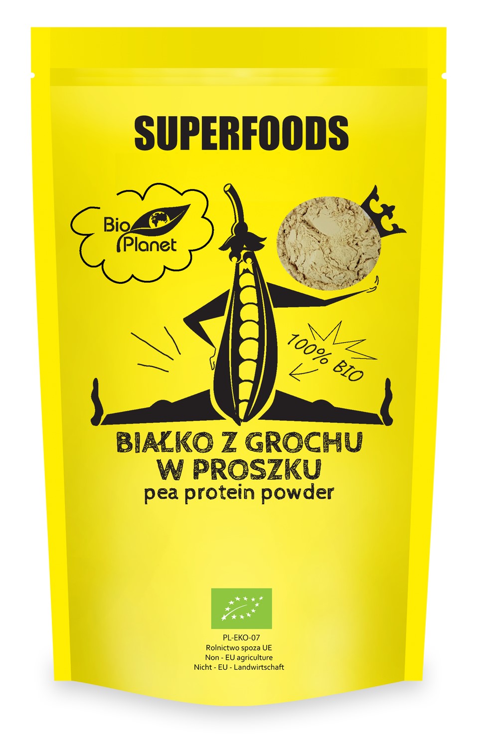 BIAŁKO Z GROCHU BIO 150 g - BIO PLANET