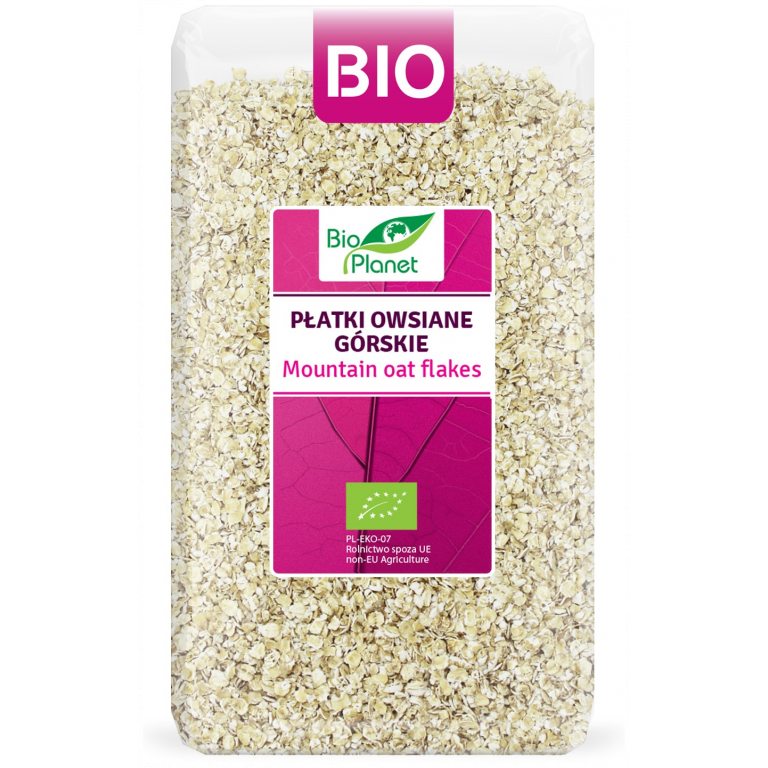 PŁATKI OWSIANE GÓRSKIE BIO 600 g - BIO PLANET