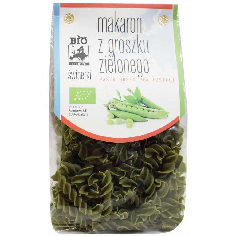 MAKARON PROTEINOWY (Z GROSZKU ZIELONEGO) ŚWIDERKI BIO 250 g - BIO PLANET