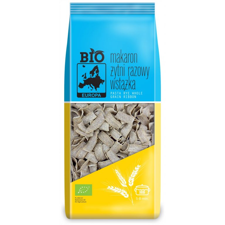 MAKARON (ŻYTNI RAZOWY) WSTĄŻKI BIO 400 g - BIO PLANET