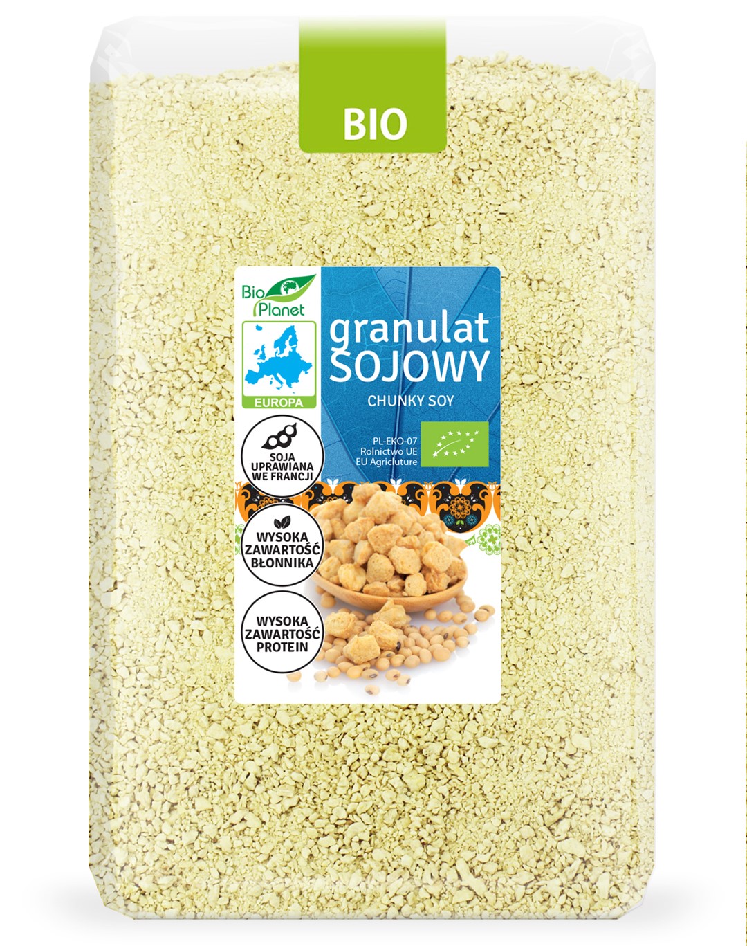 GRANULAT SOJOWY BIO 500 g - BIO PLANET