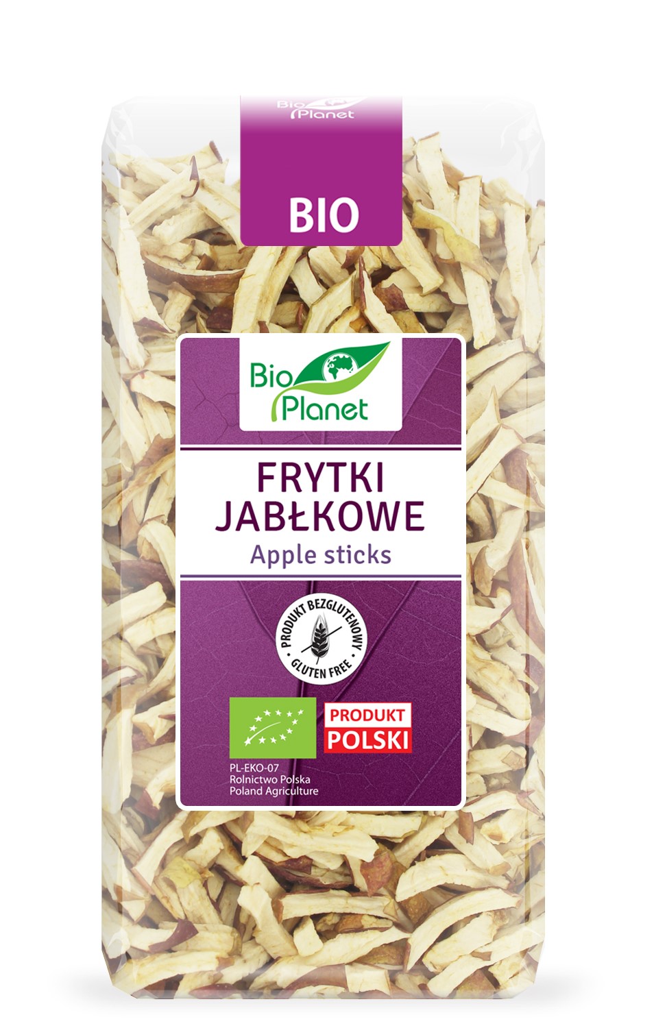 FRYTKI JABŁKOWE BEZGLUTENOWE BIO 100 g - BIO PLANET