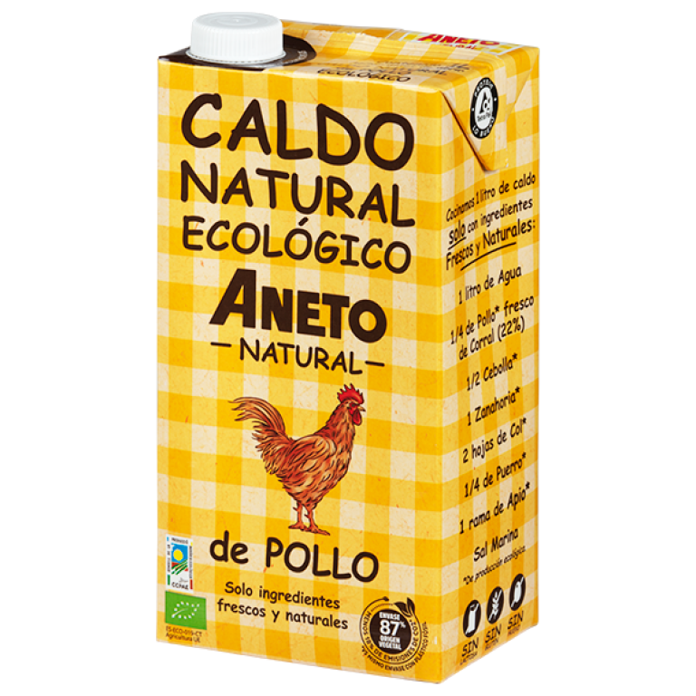 BULION DROBIOWY W PŁYNIE BEZGLUTENOWY BIO 1 L - ANETO NATURAL