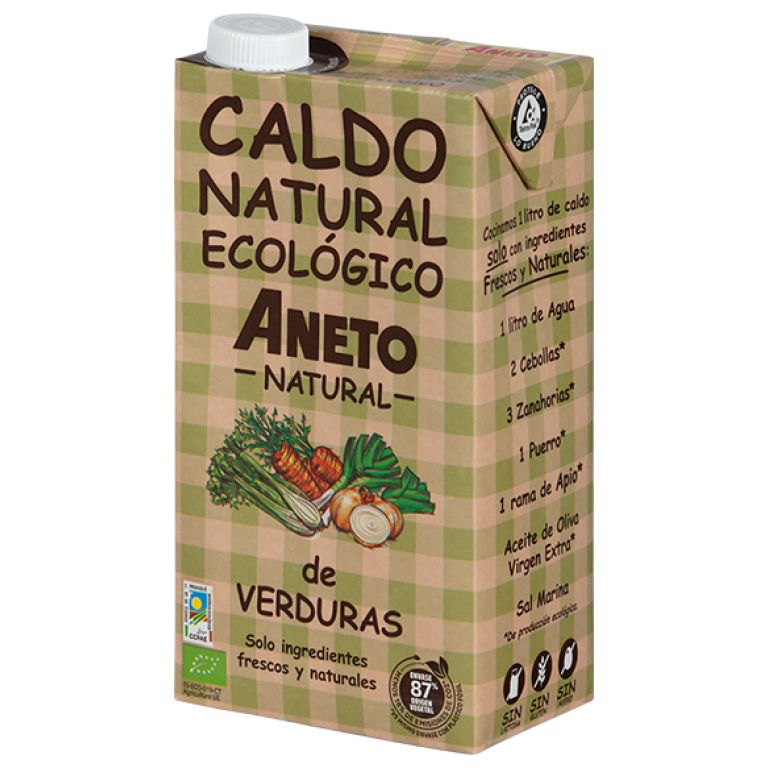 BULION WARZYWNY W PŁYNIE BEZGLUTENOWY BIO 1 L - ANETO NATURAL