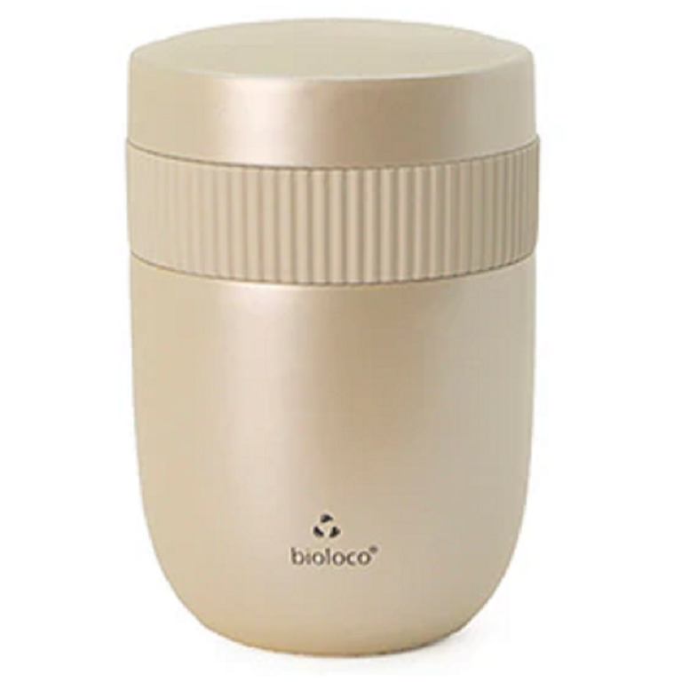 LUNCHPOT TERMICZNY DWUCZĘŚCIOWY PERŁOWY 420 ml + 200 ml - CHIC-MIC