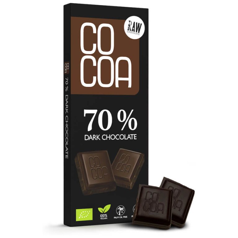 CZEKOLADA GORZKA 70 % BIO 40 g - COCOA