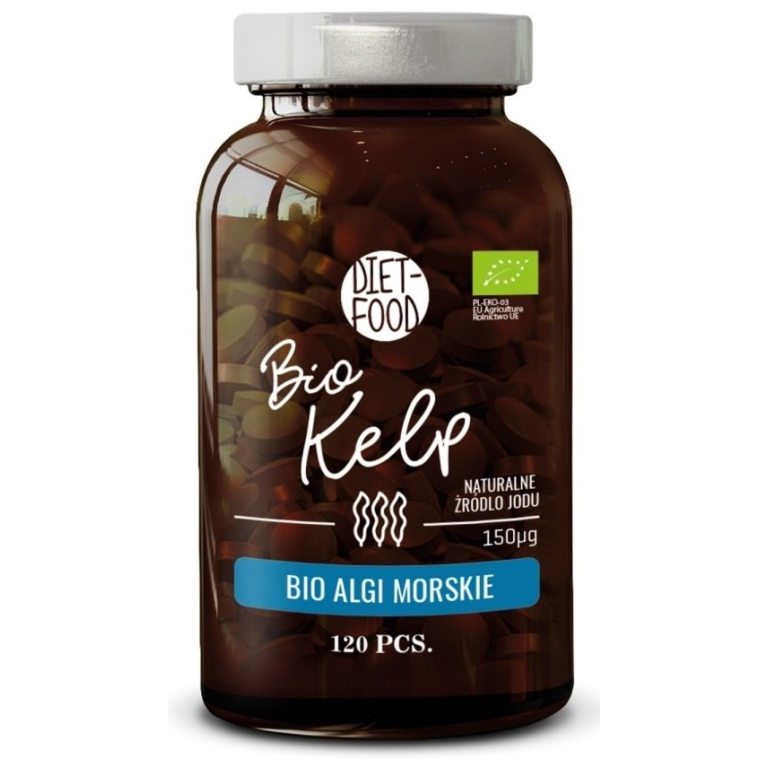 ALGI MORSKIE KELP BIO 120 TABLETEK - DIET-FOOD