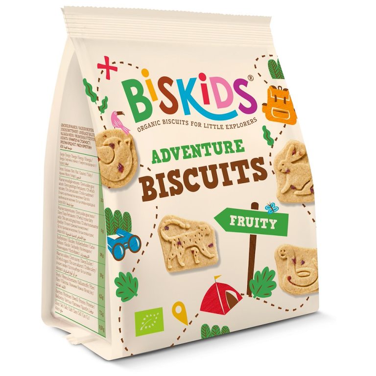 CIASTECZKA WIELOZBOŻOWE JABŁKOWE ZWIERZĘTA BIO 100 g - BISKIDS