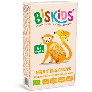CIASTECZKA BANANOWE OD 6 MIESIĄCA BIO 120 g - BISKIDS