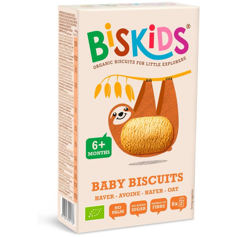 CIASTECZKA OWSIANE OD 6 MIESIĄCA BIO 120 g - BISKIDS
