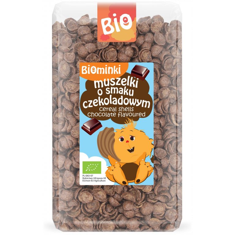 MUSZELKI O SMAKU CZEKOLADOWYM BIO 300 g - BIOMINKI