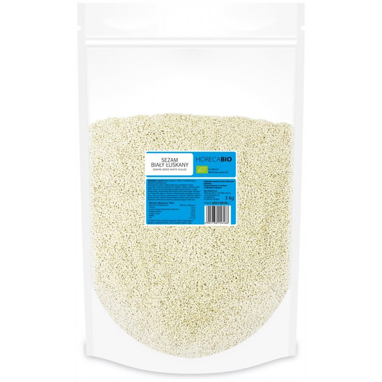 SEZAM BIAŁY ŁUSKANY BIO 3 kg - HORECA (BIO PLANET)