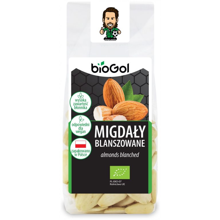 MIGDAŁY BLANSZOWANE BIO 100 g - BIOGOL