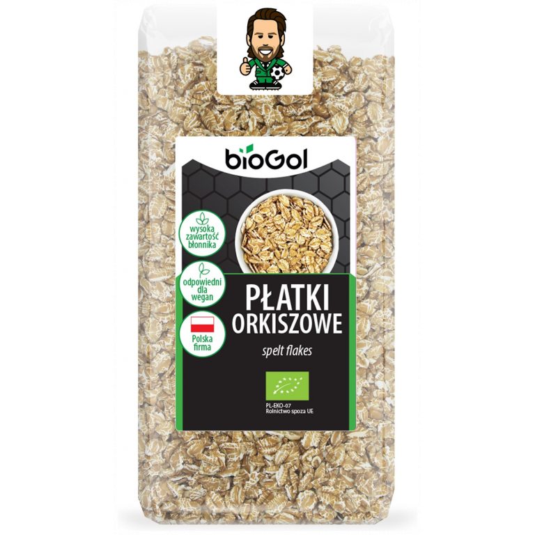 PŁATKI ORKISZOWE BIO 300 g - BIOGOL