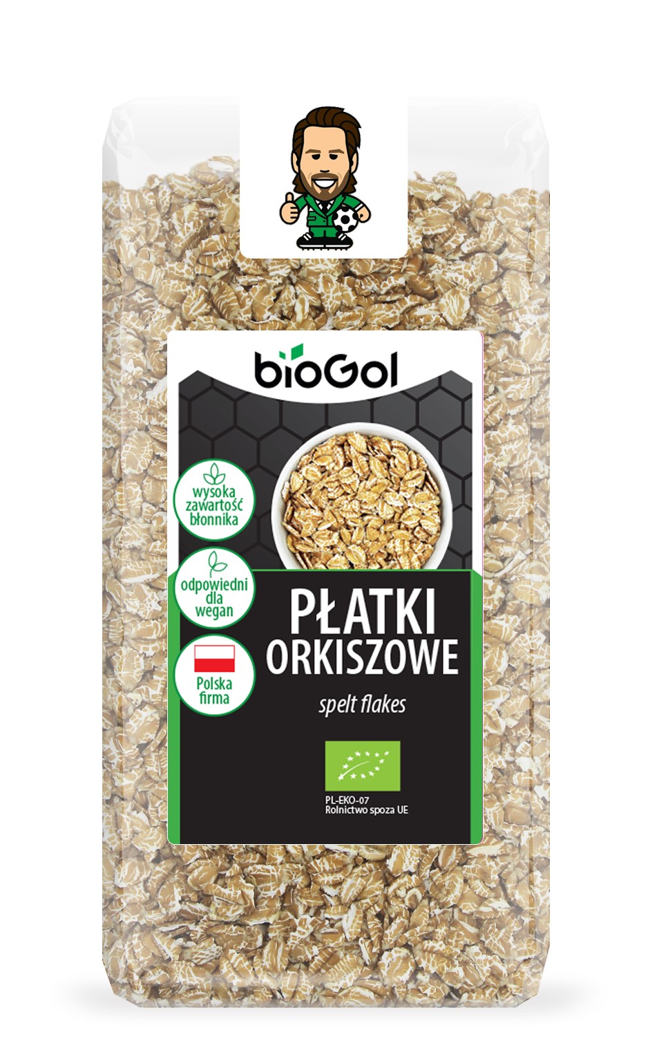 PŁATKI ORKISZOWE BIO 300 g - BIOGOL