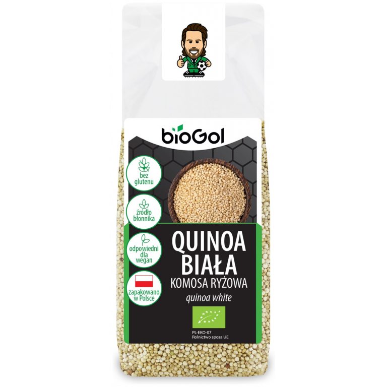 QUINOA BIAŁA (KOMOSA RYŻOWA) BEZGLUTENOWA BIO 250 g - BIOGOL