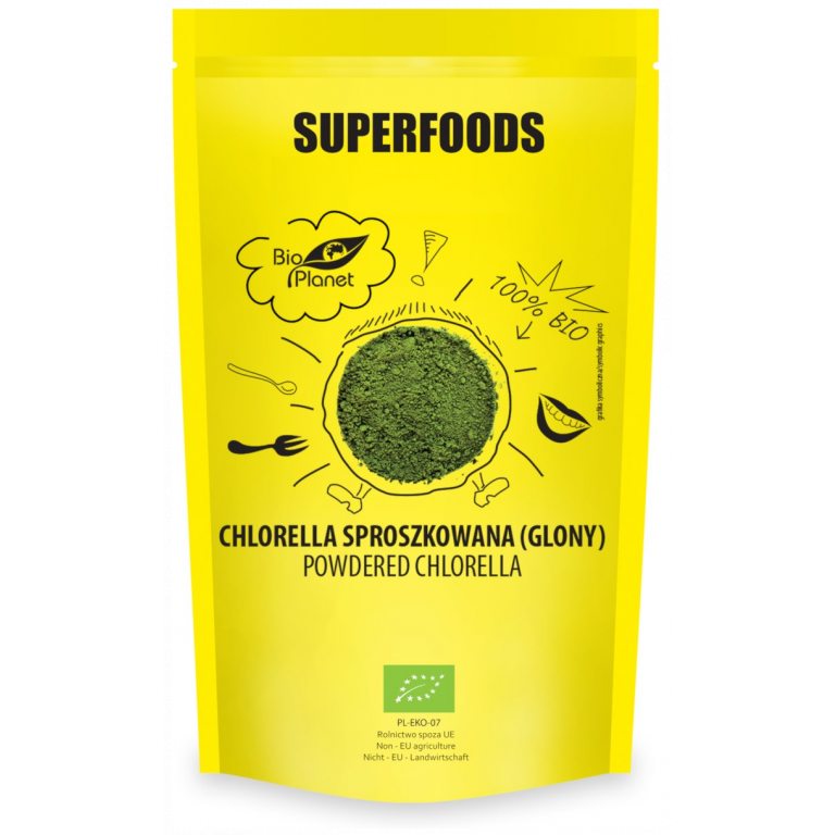 CHLORELLA SPROSZKOWANA BIO 200 g - BIO PLANET