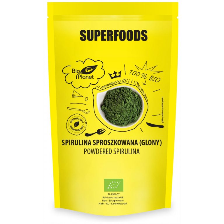 SPIRULINA SPROSZKOWANA BIO 200 g - BIO PLANET