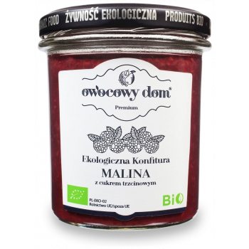 KONFITURA MALINOWA BIO 300 g - OWOCOWY DOM