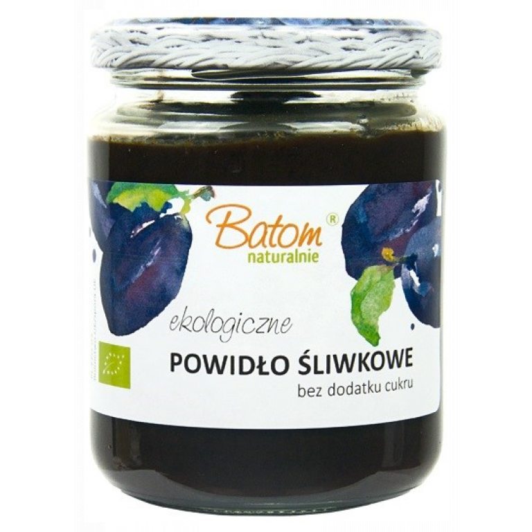 POWIDŁA ZE ŚLIWKI WĘGIERKI BEZ DODATKU CUKRU BIO 270 g - BATOM