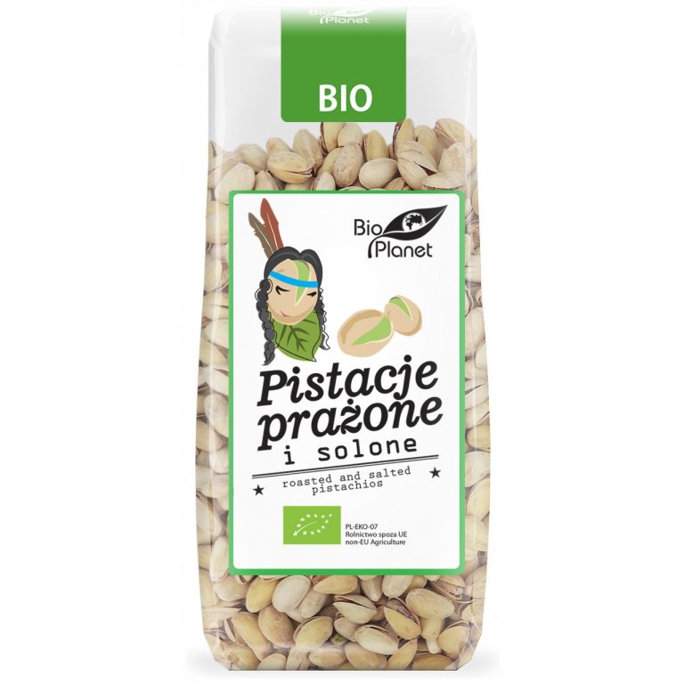 PISTACJE PRAŻONE I SOLONE BIO 100 g - BIO PLANET