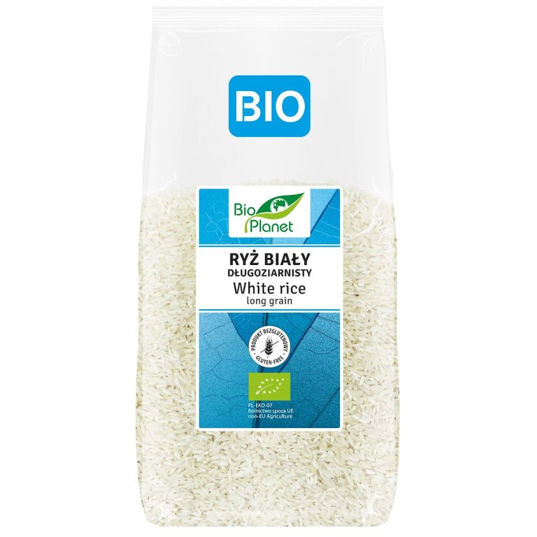 RYŻ BIAŁY DŁUGOZIARNISTY BEZGLUTENOWY BIO 500 g - BIO PLANET