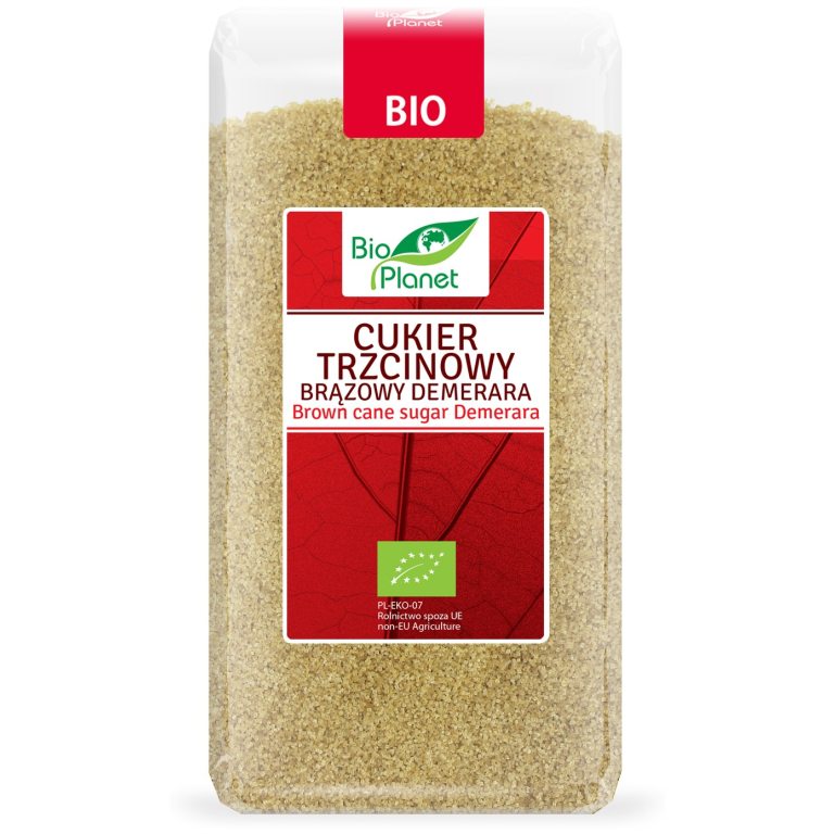 CUKIER TRZCINOWY DEMERARA BIO 500 g - BIO PLANET