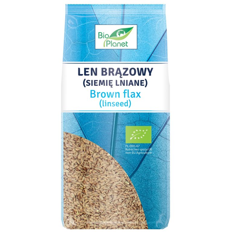 LEN BRĄZOWY (SIEMIĘ LNIANE) BIO 400 g - BIO PLANET