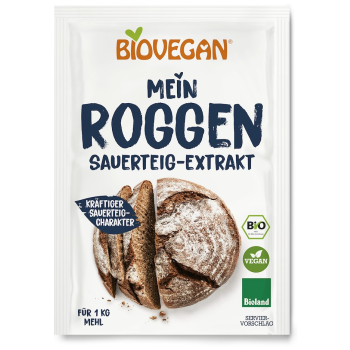 ZAKWAS CHLEBOWY ŻYTNI W PROSZKU BIO 30 g - BIOVEGAN