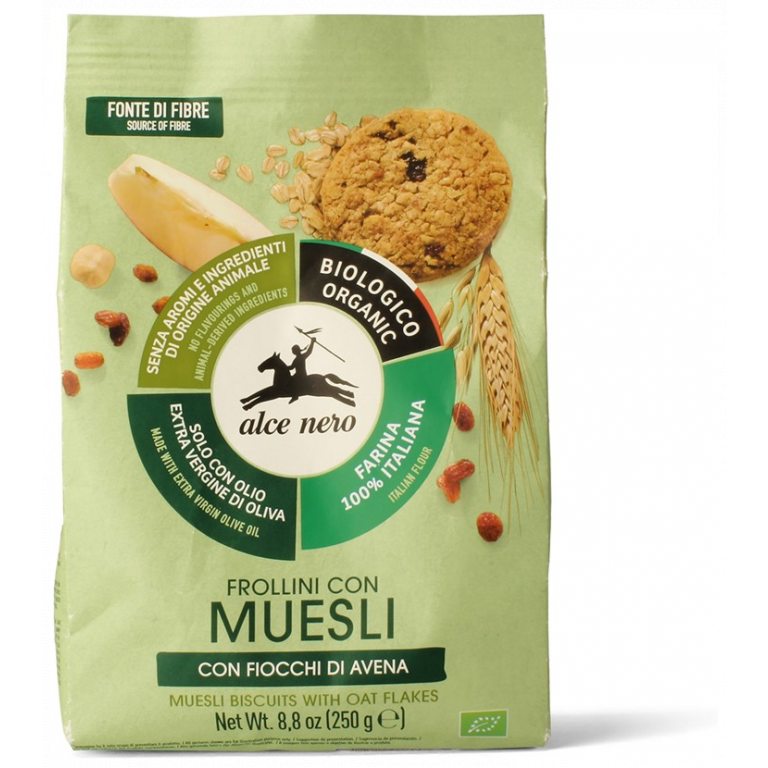 CIASTKA MUSLI BIO 250 g - ALCE NERO