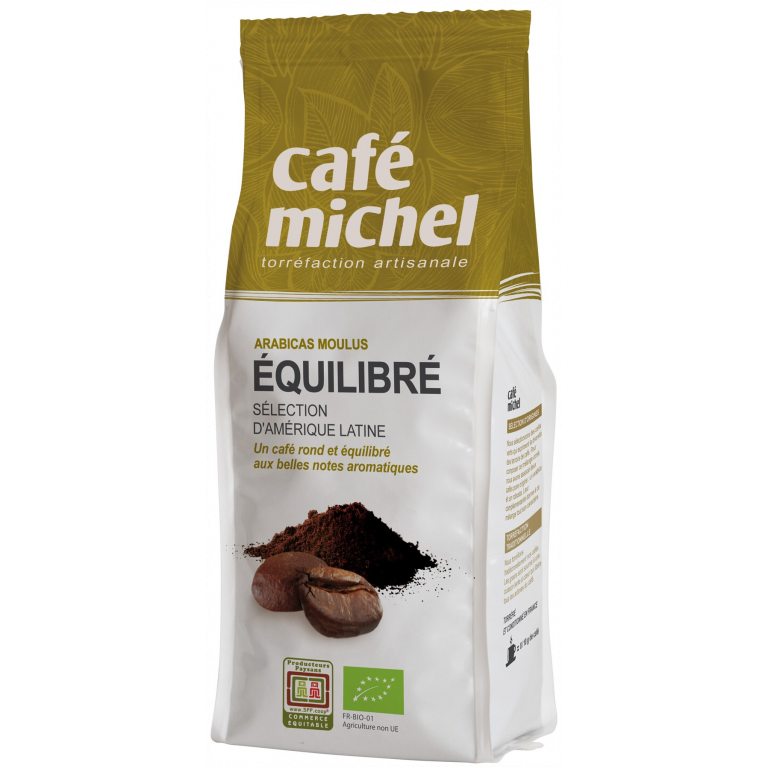 KAWA MIELONA ARABICA 100 % PREMIUM EQUILIBRE FAIR TRADE BIO 250 g - CAFE MICHEL