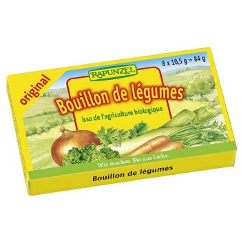 BULION - KOSTKI WARZYWNE BEZ DODATKU CUKRÓW BIO (8 x 10