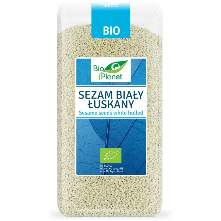 SEZAM BIAŁY ŁUSKANY BIO 250 g - BIO PLANET