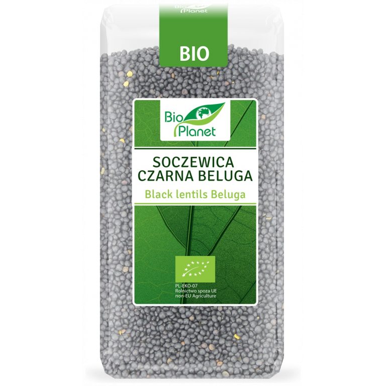 SOCZEWICA CZARNA BELUGA BIO 400 g - BIO PLANET