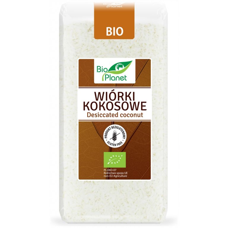 WIÓRKI KOKOSOWE BEZGLUTENOWE BIO 200 g - BIO PLANET