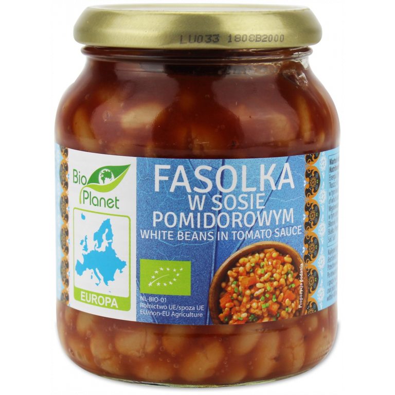 FASOLKA W SOSIE POMIDOROWYM BIO 360 g - BIO PLANET