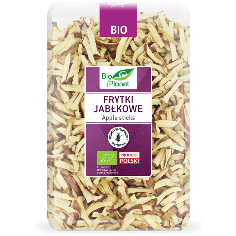 FRYTKI JABŁKOWE BEZGLUTENOWE BIO 300 g - BIO PLANET