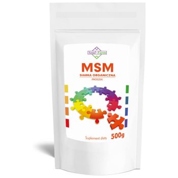 MSM SIARKA ORGANICZNA PROSZEK 500 g - SOUL FARM