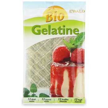 ŻELATYNA W LISTKACH (12 LISTKÓW) BIO 20 g - EWALD